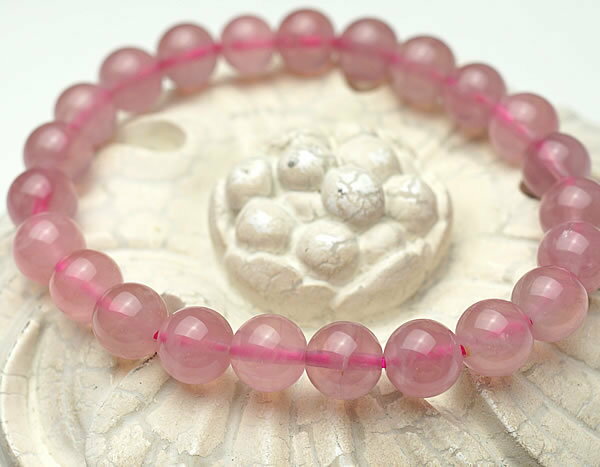 【一点物】ローズクォーツAAAAA ディープローズクォーツ マダガスカル産 ブレスレット 8mm 天然石 パワーストーン 紅水晶