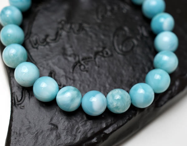 【一点物/最上級】ラリマー AAAAA ブレスレット 8mm ドミニカ共和国 天然石 パワーストーン ブルーペクトライト