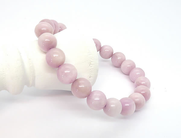 【一点物】クンツァイトAAAA ブラジル産 ブレスレット 9mm 天然石 パワーストーン ミルキークンツァイト リチア輝石 スポデューメン