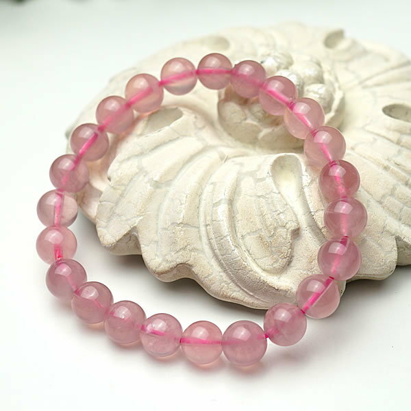 【一点物】ローズクォーツAAAAA ディープローズクォーツ マダガスカル産 ブレスレット 8mm 天然石 パワーストーン 紅水晶
