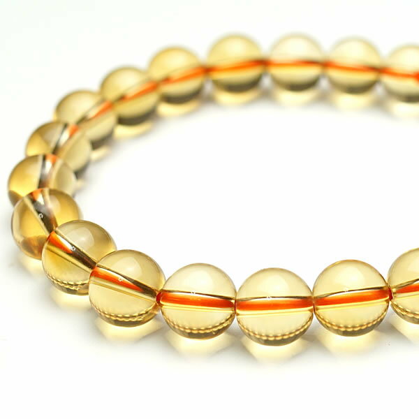 乐天商城 - 【一点物】シトリン ブレスレット 8mm 天然石 金運 開運 富 繁栄 バイカラー 最上級 透明感 お守り つけっぱなし 天然シトリン レディース メンズ