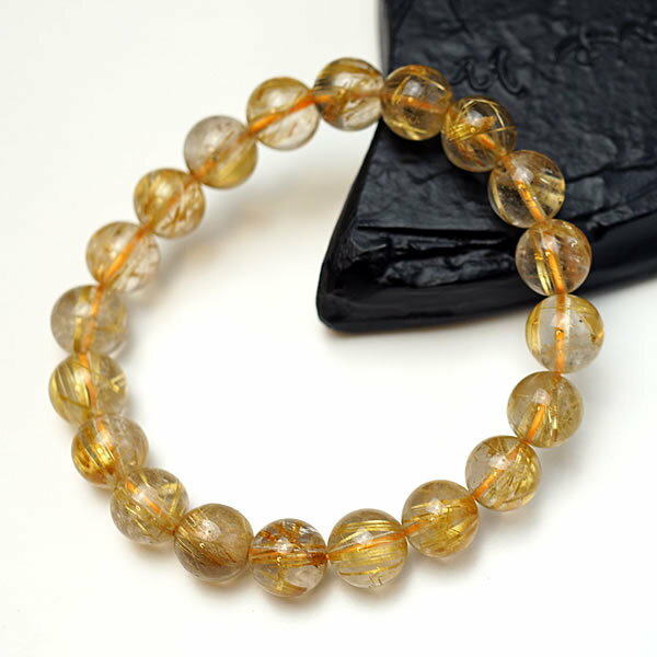 【一点物/最上級】ルチルクォーツAAAAA ブラジル産 ブレスレット 10mm 天然石 パワーストーン 針入り水晶 金針水晶 タイチンルチル 太陽ルチル