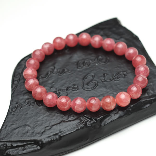 【一点物】インカローズ ロードクロサイトAAAA ブレスレット 8mm アルゼンチン産 天然石 パワーストーン 菱マンガン鉱