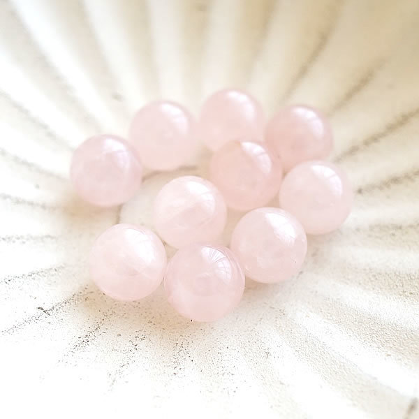 乐天商城 - ローズクォーツ 丸玉 天然石 紅水晶 スフィア 10mm 穴なし パワーストーン 置き石 恋愛運 愛情 良縁 癒し お守り インテリア