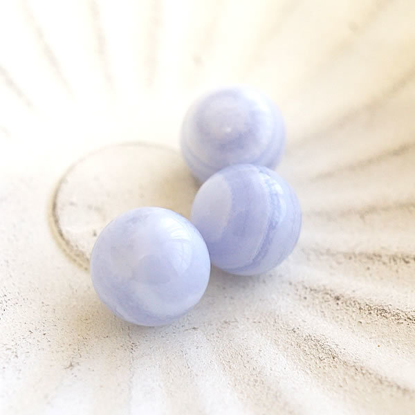 ブルーレースアゲート 丸玉 スフィア 12mm 穴なし 置き石 飾り石 インテリア 天然石 パワーストーン カ..