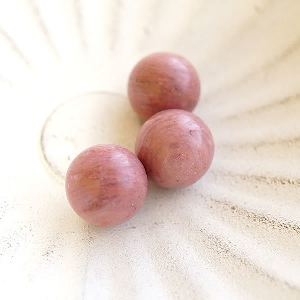 ロードナイト 丸玉 天然石 薔薇輝石 スフィア 12mm 穴なし パワーストーン 置き石 恋愛運 愛情 人間関係 修復 癒し お守り インテリア