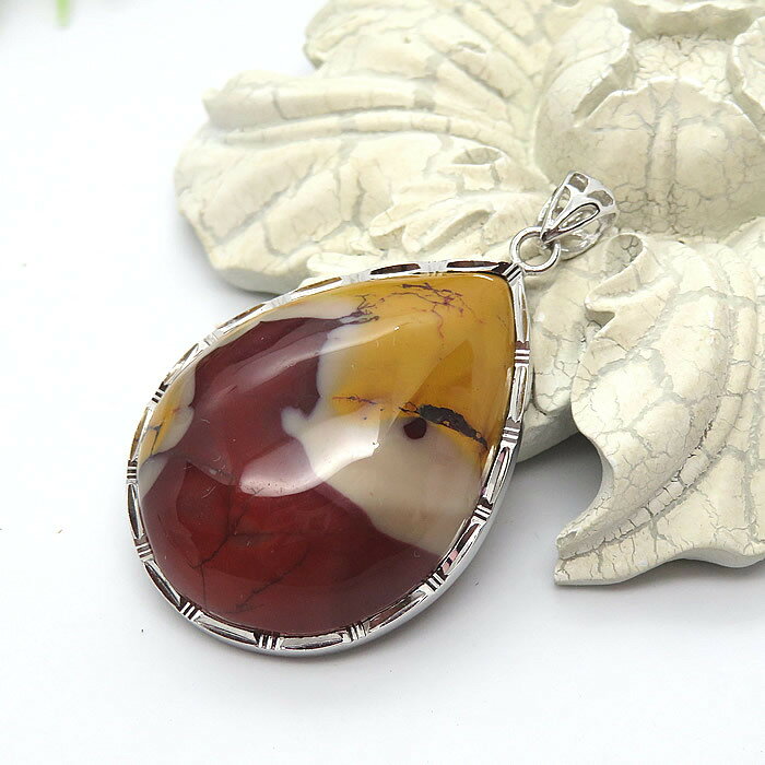 【一点物】モーカイト ムーアカイト オーストラリア産 モッカイト ペンダント ネックレス SV925 天然石 パワーストーン