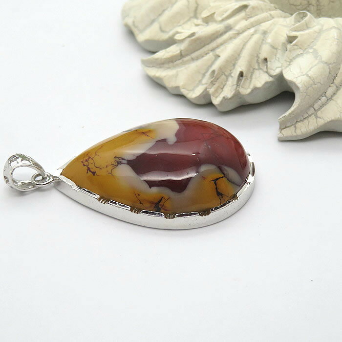 【一点物】モーカイト ムーアカイト オーストラリア産 モッカイト ペンダント ネックレス SV925 天然石 パワーストーン