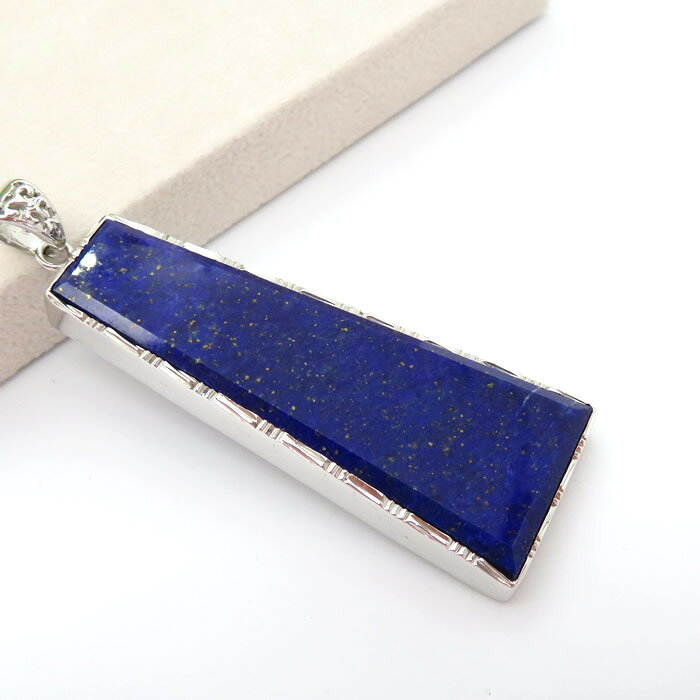 【一点物】ラピスラズリAAAAA アフガニスタン産 ペンダント ネックレス SV925 天然石 パワーストーン 瑠璃石 9月の誕生石