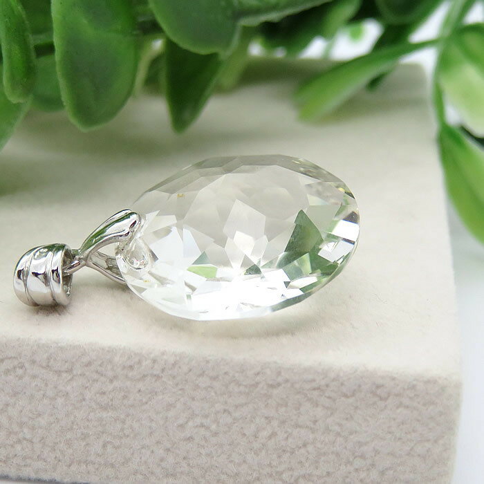 水晶AAAA ペンダント ネックレス 天然石 パワーストーン クリスタルクォーツ 宝石質 スターカット 4月の誕生石