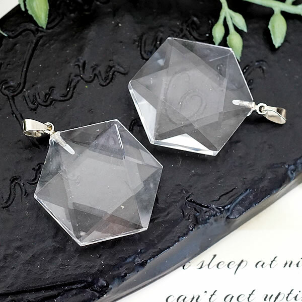 水晶 六芒星 天然石No.13