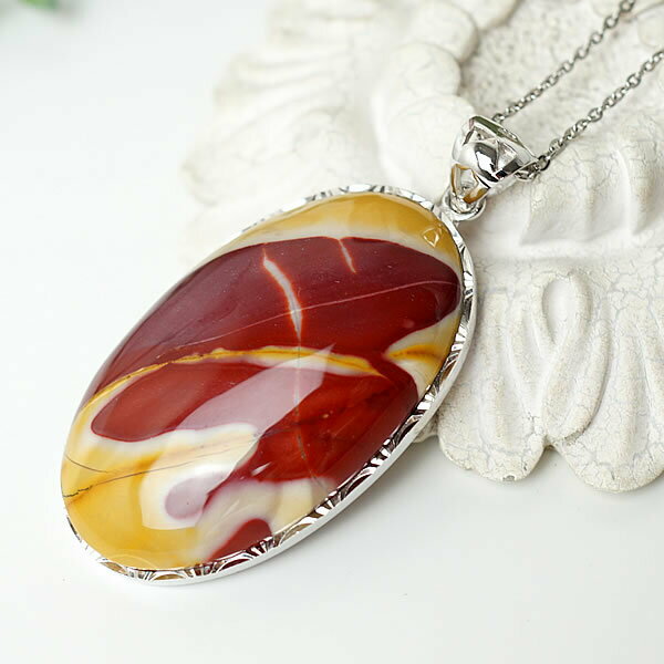 【一点物】モーカイト ムーアカイト オーストラリア産 モッカイト ペンダント ネックレス SV925 天然石..