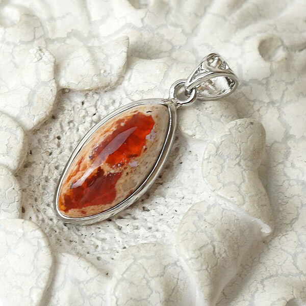 【一点物/希少】ファイアオパールAAAAA メキシコ産 カンテラオパール ペンダント ネックレス 天然石 パワーストーン アクセサリー オパール ファイヤーオパール