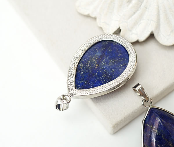 ラピスラズリAAAA ドロップ型 アフガニスタン産 ペンダント ネックレス 天然石 パワーストーン 瑠璃石 9月の誕生石 厄除け 魔除け 開運 お守り