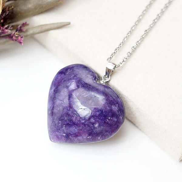 【一点物】チャロアイトAAAAA ロシア産 ペンダント ネックレス SV925 天然石 パワーストーン 世界三大ヒーリングストーン 最高級 美色