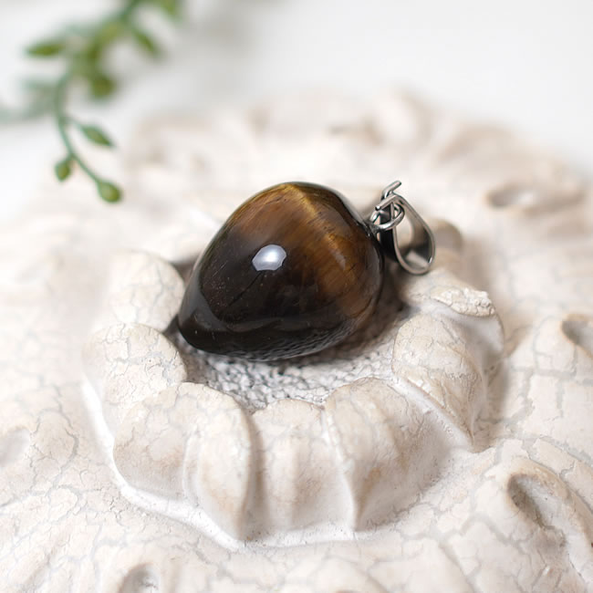 【在庫処分SALE】タイガーズアイ ペンダント ネックレス ハート型 天然石 パワーストーン タイガーアイ..