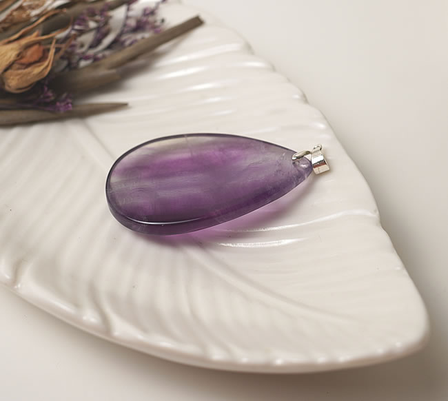 【一点物】フローライトAAAAA ペンダント ネックレス SV925 天然石 パワーストーン フルオライト 蛍石 レインボーフローライト バイカラー