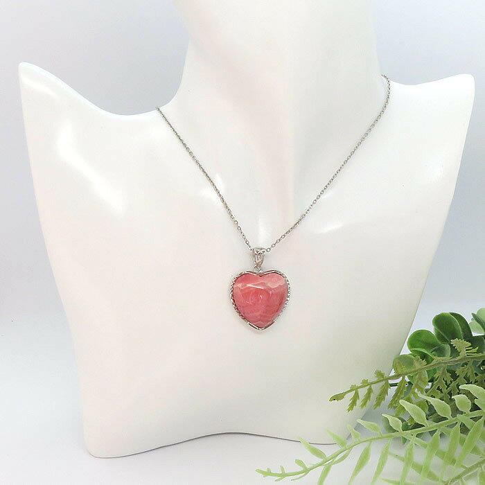 Ma Lina stone jewelryの【一点物/高品質】インカローズ ペンダント ロードクロサイト ネックレス 天然石 パワーストーン 恋愛運 愛情運 お守り レディース ギフトラッピング無料｜アングル3