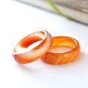 カーネリアン カットリング 指輪 くり抜きリング 天然石 パワーストーン アクセサリー ジュエリー レディース メンズ 魔除け 厄除け お守り アゲート 赤瑪瑙...