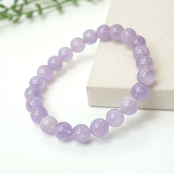 ラベンダーアメジスト 8mm ブレスレット 天然石 パワーストーン 2月の誕生石 紫水晶