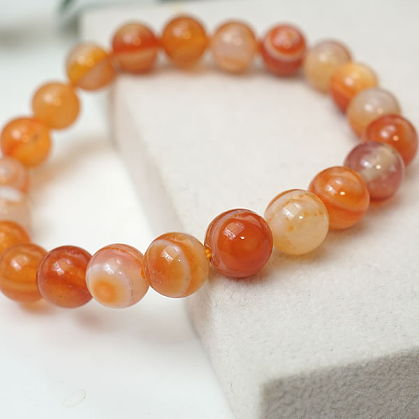 赤天眼石 8mm ブレスレット レッドアイアゲート サードオニキス赤めのう 天眼瑪瑙 天然石 パワーストーン 8月の誕生石 お守り 家庭円満 夫婦円満 魔除け 厄除け