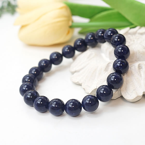 乐天商城 - ソーダライト ブレスレット 10mm 天然石 パワーストーン 魔除け 厄除け 災難除け お守り 開運 つけっぱなし レディース メンズ