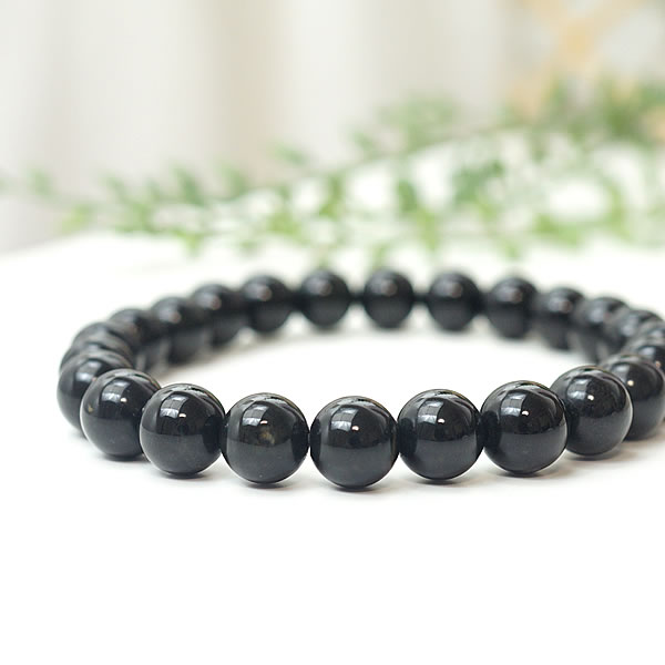 楽天Ma Lina stone jewelry黒翡翠 ミャンマー産天然翡翠 ひすい ヒスイ 8mm ブレスレット 硬玉 ジェダイト 翡翠輝石 天然石 パワーストーン 5月の誕生石 成功 繁栄 健康 長寿