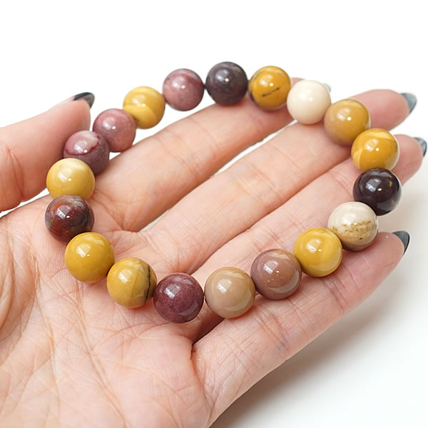 モッカイト 10mm ブレスレット 天然石 パワーストーン 精神安定 ムーアカイト モーカイト