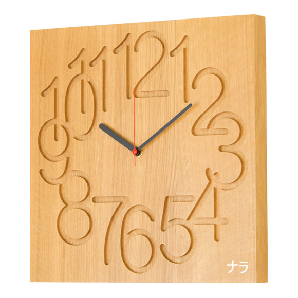 【ポイント10倍】 コサイン cosine MUKU時計〈大〉 CW-09 北海道旭川 木製 天然木 時計 壁掛け時計 掛け時計 メープル/ナラ/ウォールナット
