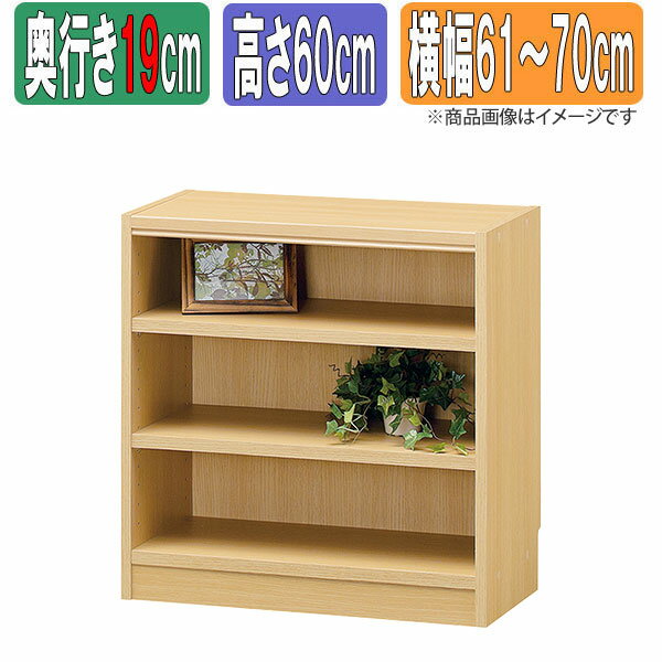 Rakuten - サイズオーダーラック 幅1cm単位 日本製 タナリオ 【奥行浅型19cm】×【高さ60cm】×【横幅61〜70cm】 本棚 オーダー 別注 特注 整理棚 ラック シェルフ Tanalio TNL オーダーサイズ オーダーメイド