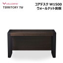 バルバーニ テリトリー コアデスク 幅1500 DD-2500-TW 天然杢ウォールナット突板 引出し付 TERRITORY デスク 机 パソコンデスク PCデスク オフィスデスク SOHO エグゼクティブデスク ワークデスク