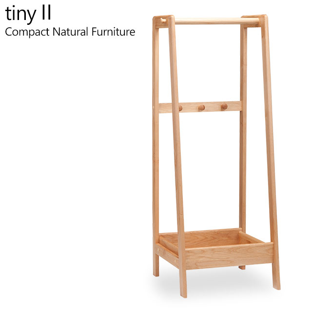 ハンガーラック コートハンガー タイニー2 ハンガーラック 北欧 ナチュラル コンパクト 天然木 木製 人..