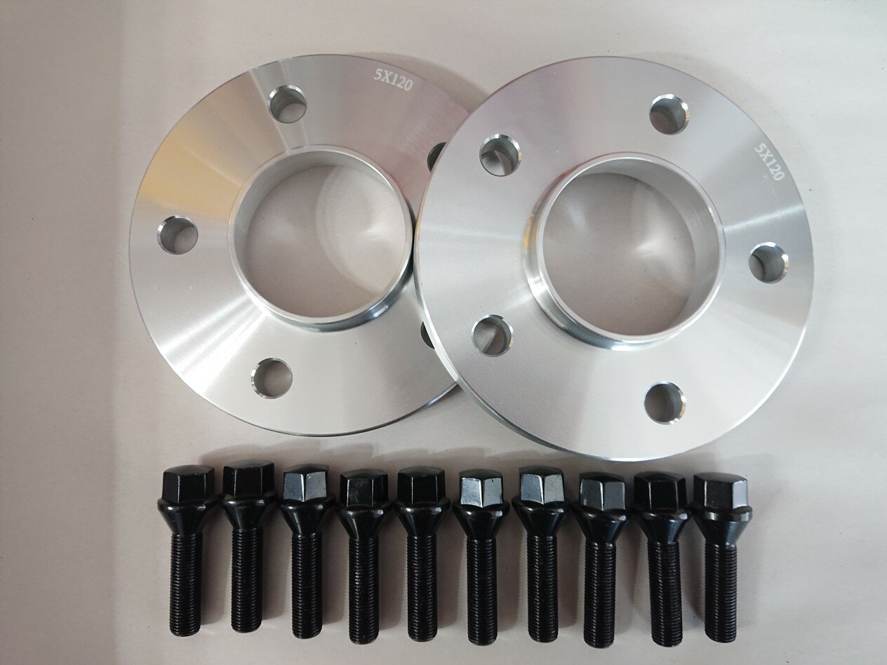 ワイドトレッドスペーサー BMW 15mm12x1．5 ブラックボルト付