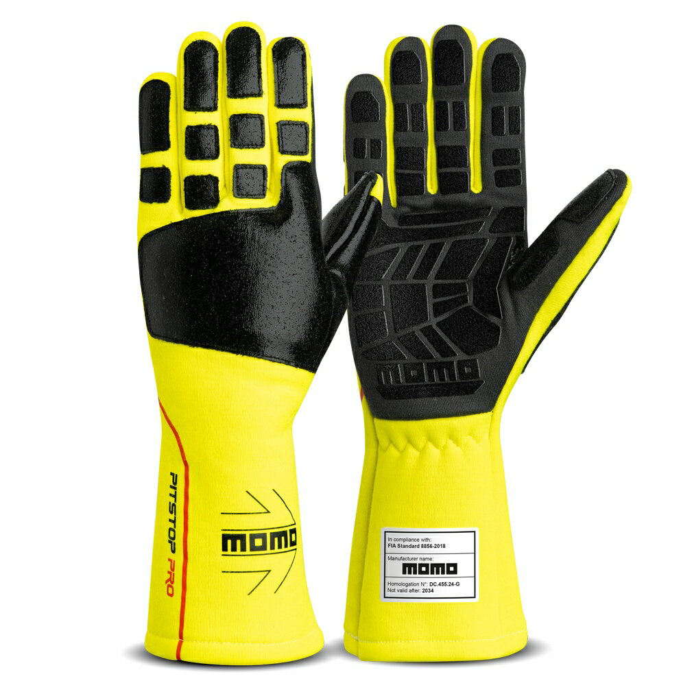 MOMOメカニックグローブ　ネオンイエロー