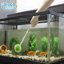 クリーナーは特殊形状の繊維を使用しているので、水だけで汚れをかき出す効果があり、表面にキズをつけません。水槽のガラス面を軽くこすって、汚れを落としてください。持ち手に穴があるので引っ掛けて保管、乾燥ができます。底砂や砂利がクリーナーに入り込んだ状態で洗うと、キズがつく場合がありますのでご注意ください。サイズヘッド部:直径8cm、全長:39cm個装サイズ：42×12×7cm重量個装重量：73g素材・材質柄:ポリプロピレン毛:ポリエステルリング:ポリプロピレン仕様耐熱温度:80度付属品取扱説明書製造国日本コケや汚れがよく落ちる!!キズが付かない水槽クリーナー。※モニターの設定などにより、実際の商品と色味や素材の見え方が異なる場合がございます。あらかじめご了承ください。クリーナーは特殊形状の繊維を使用しているので、水だけで汚れをかき出す効果があり、表面にキズをつけません。水槽のガラス面を軽くこすって、汚れを落としてください。持ち手に穴があるので引っ掛けて保管、乾燥ができます。底砂や砂利がクリーナーに入り込んだ状態で洗うと、キズがつく場合がありますのでご注意ください。fk094igrjs