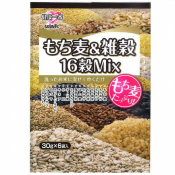 日本精麦 もち麦＆雑穀 16穀Mix (30g×6)×10