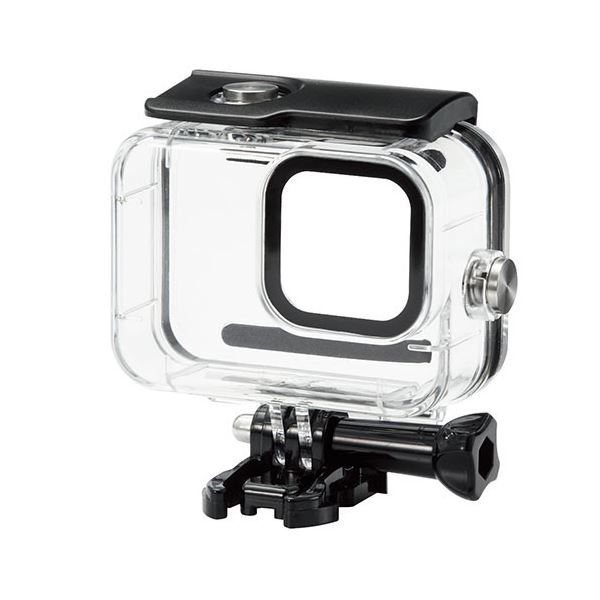 エレコム GoPro HERO9 Black用 ハウジングケース 防水 水中撮影用 耐衝撃 IPX8相当 深水45m クリア AC-GP9BWPCCR 送料無料