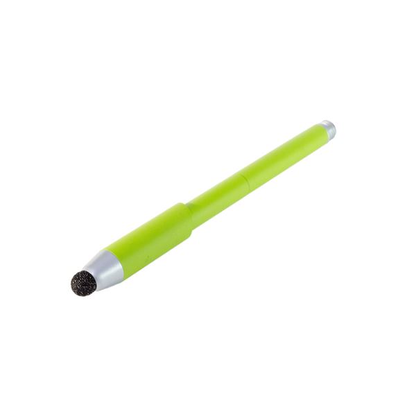 (まとめ)ミヨシ 低重心感圧付きタッチペン グリーン STP-07/GN【×3セット】