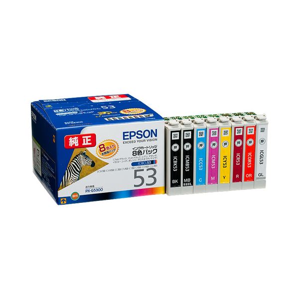 ʤޤȤ ץ EPSON 󥯥ȥå 8ѥå IC8CL53 1Ȣ8ġƿ1ġ ڡ3åȡ ̵