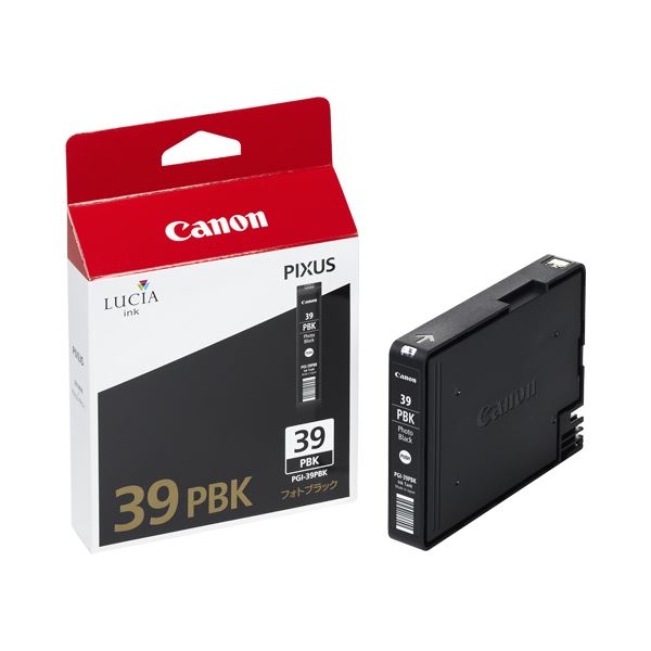 （まとめ） キヤノン Canon インクタンク PGI-39PBK フォトブラック 4857B001 1個 【×3セット】 送料無料