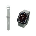 エレコム Apple Watch用シリコンバンド ニュアンスカラー(41/40/38mm) グレー AW-41BDSCGGY 送料無料 1