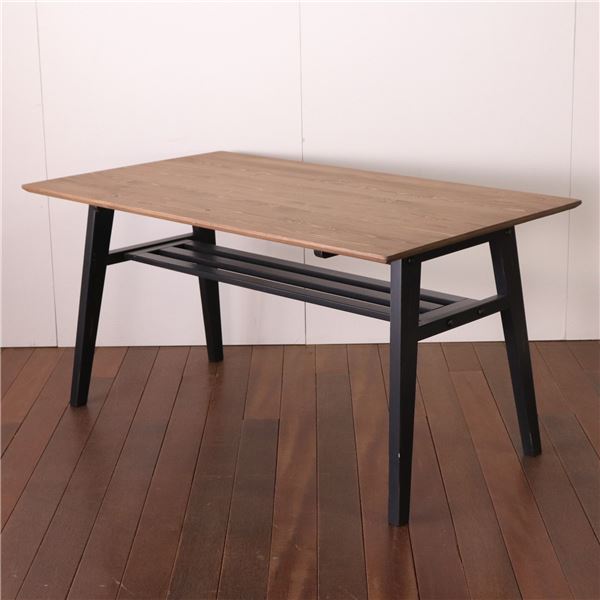 ダイニングテーブル 食卓テーブル 幅140cm ブラック 木製 組立品 リビング ダイニング キッチン インテリア家具【代引不可】