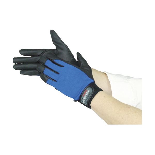 (まとめ) おたふく手袋 ピーユーウェーブ ブルー L K-18-BL-L 1双 【×10セット】