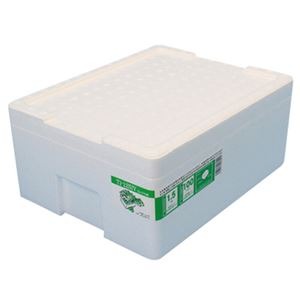（まとめ）石山 発泡容器 なんでも箱 12.7Lホワイト TI-125IV 1個【×20セット】 送料無料