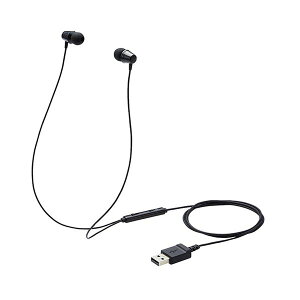 【ポイントUP】エレコム イヤホン 子供用 両耳 有線 マイク付 高耐久 USB 低音量仕様 ミュートスイッチ付 ブラック HS-KD05UBK安売り