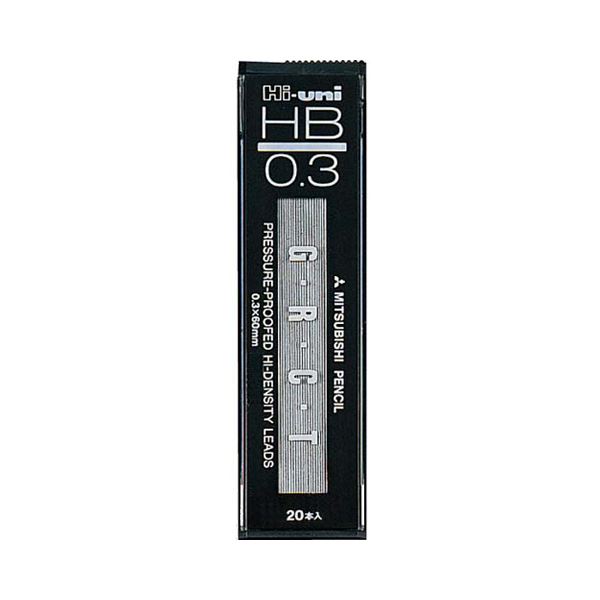 (まとめ) 三菱鉛筆 シャープ替芯Hi-uni0.3 HB HU03300HB 1個（20本） 【×50セット】 送料無料