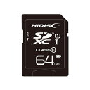 ■商品内容64GB SDXC Class10 UHS-1■商品スペック規格 SDXC 容量 64GBスピードクラス Class10 UHS-I ファイルシステム exFATファイルシステム 32mm×24mm×2.1mmメーカー保証 1年間■送料・配送についての注意事項●本商品の出荷目安は【4 - 6営業日　※土日・祝除く】となります。●お取り寄せ商品のため、稀にご注文入れ違い等により欠品・遅延となる場合がございます。●本商品は仕入元より配送となるため、沖縄・離島への配送はできません。[ HDSDX64GCL10UIJP3 ]