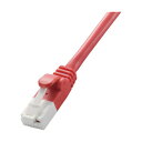 (まとめ) エレコム Cat5e対応ツメ折れ防止LANケーブル レッド 1m LD-CTT/R1/RS 1本 【×30セット】 送料無料