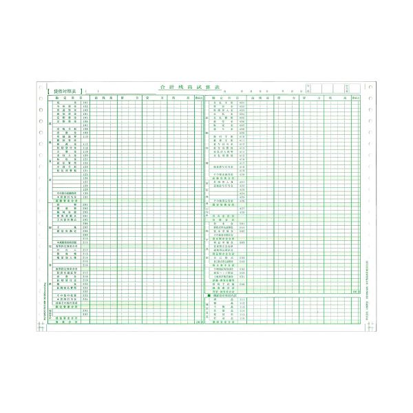 東京ビジネス 合計残高試算表 (建設・科目印刷) 平成18年会社法対応 CG1006KZU 1冊(50セット) 【×10セット】 2