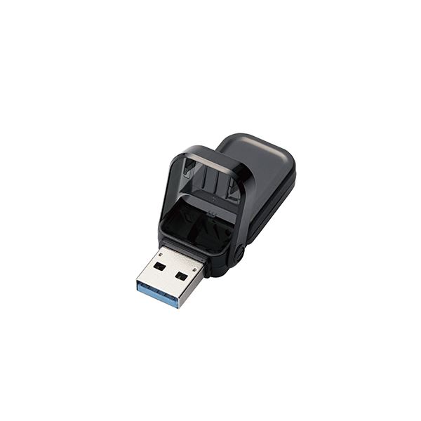 エレコム USBメモリー/USB3.1(Gen1)対応/フリップキャップ式/128GB/ブラック MF-FCU3128GBK 送料無料